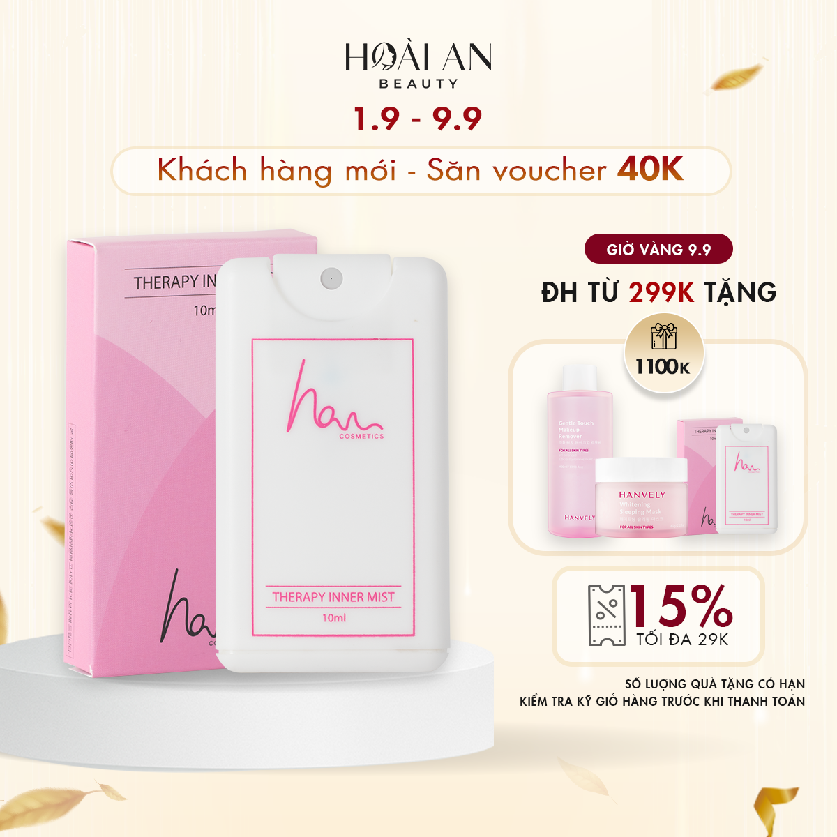 Nước hoa vùng kín  H.A.N Therapy Inner Mist 10ml