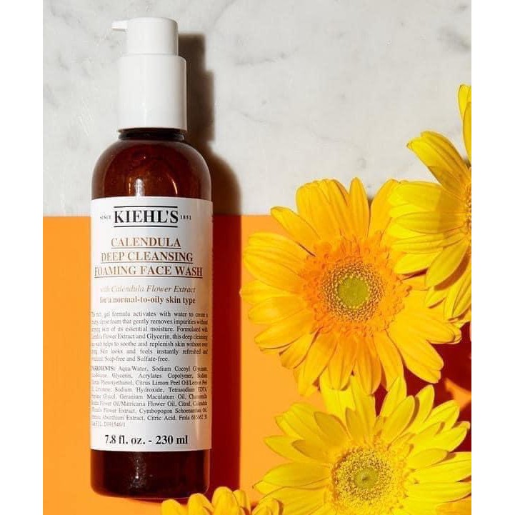 Sữa rửa mặt Kiehl's hoa cúc calendula full size (đủ bill)