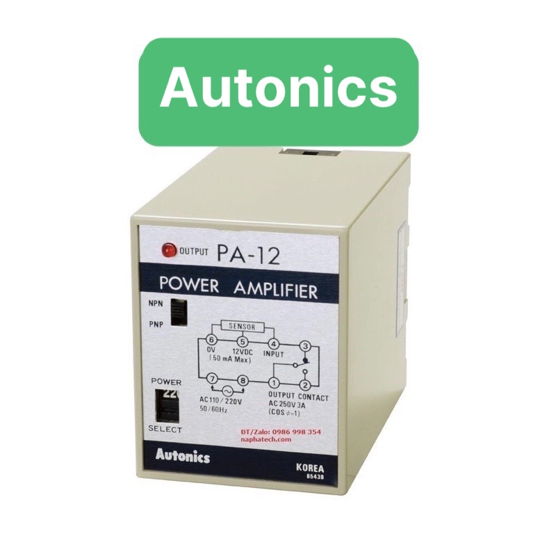 Bộ nguồn điều khiển cảm biến PA-12 Autonics Hàn Quốc