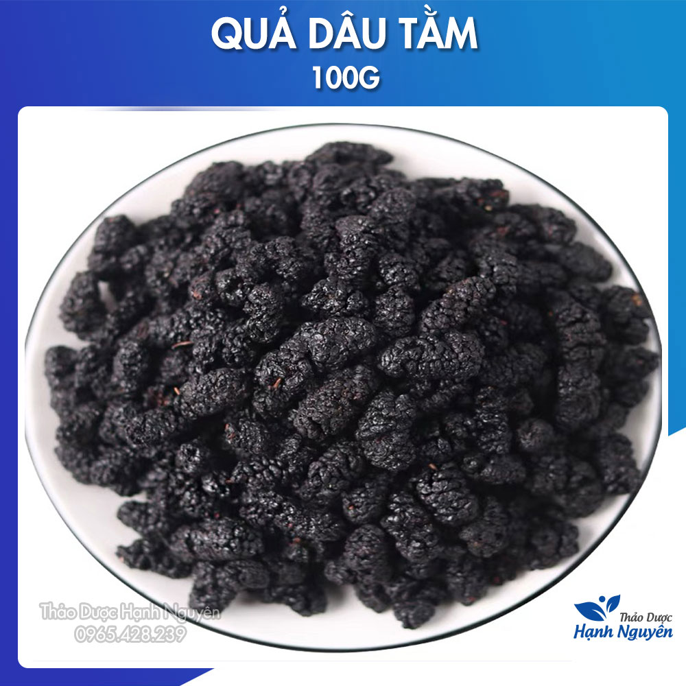 Quả dâu tằm khô 100g (Hàng nguyên trái, pha trà đẹp da, dưỡng tóc) - Thảo Dược Hạnh Nguyên