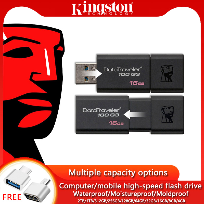 King-ston usb flash drive 16gb 32gb 64gb 128gb 256gb 100 g3 pen drive usb 3.0 high speed flash drive