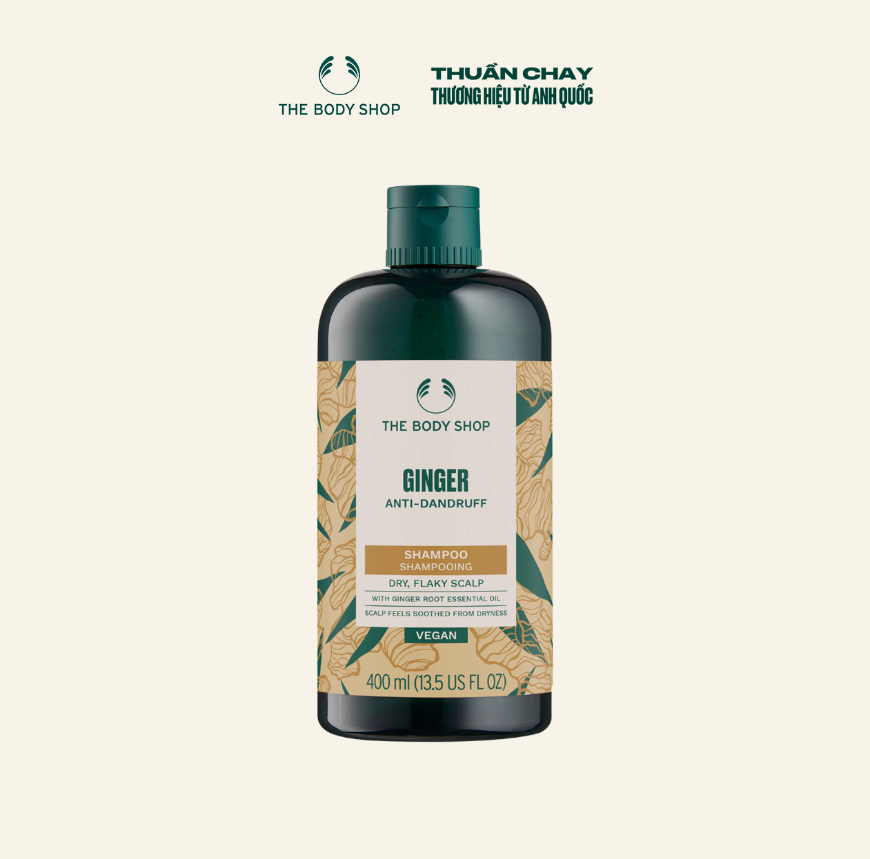 Dầu Gội Gừng Ginger Scalp Care Shampoo 400ml The Body Shop