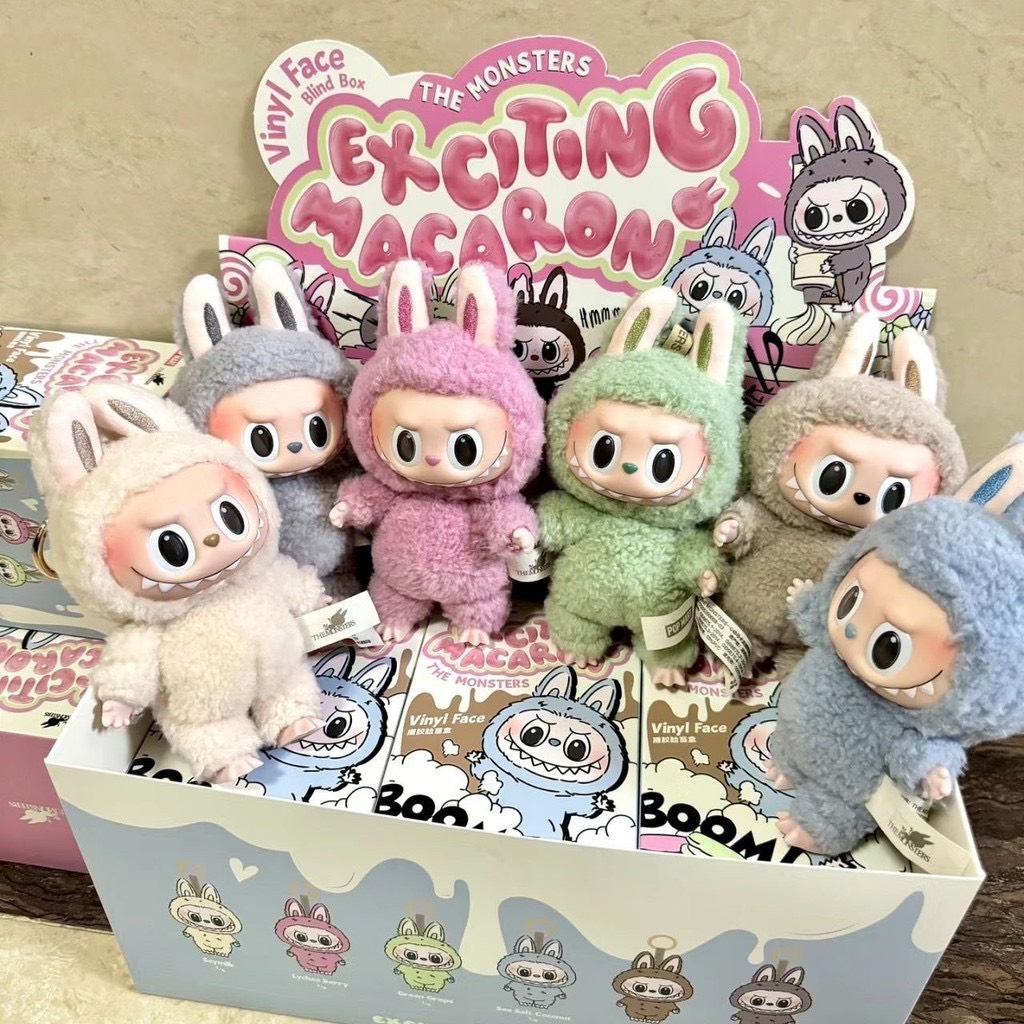 Móc khóa Blind Box BUBBLE MART Labububu Macarones Full Series, Quà tặng trang trí dễ thương sang chảnh