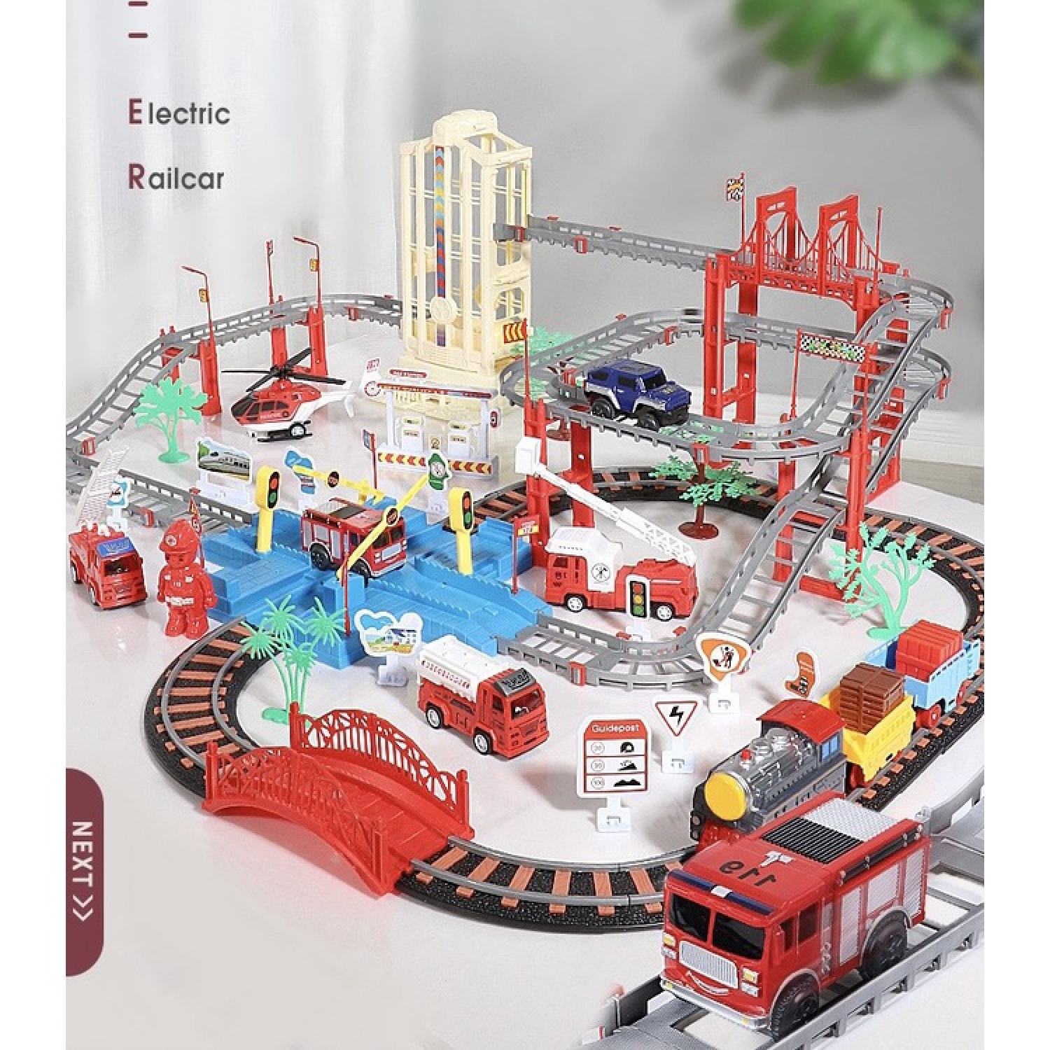 Bộ đồ chơi lắp ráp mô hình Tàu siêu tốc BigSize cho bé - Đường ray tàu điện lắp ráp - MH: C02