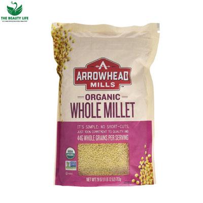 Hạt kê bóc vỏ hữu cơ arrowhead mill 794g