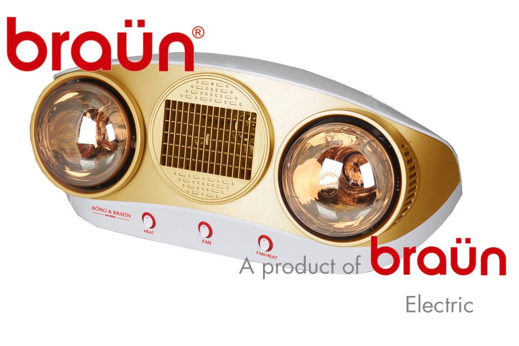 Đèn sưởi nhà tắm kohn braun ku02pg