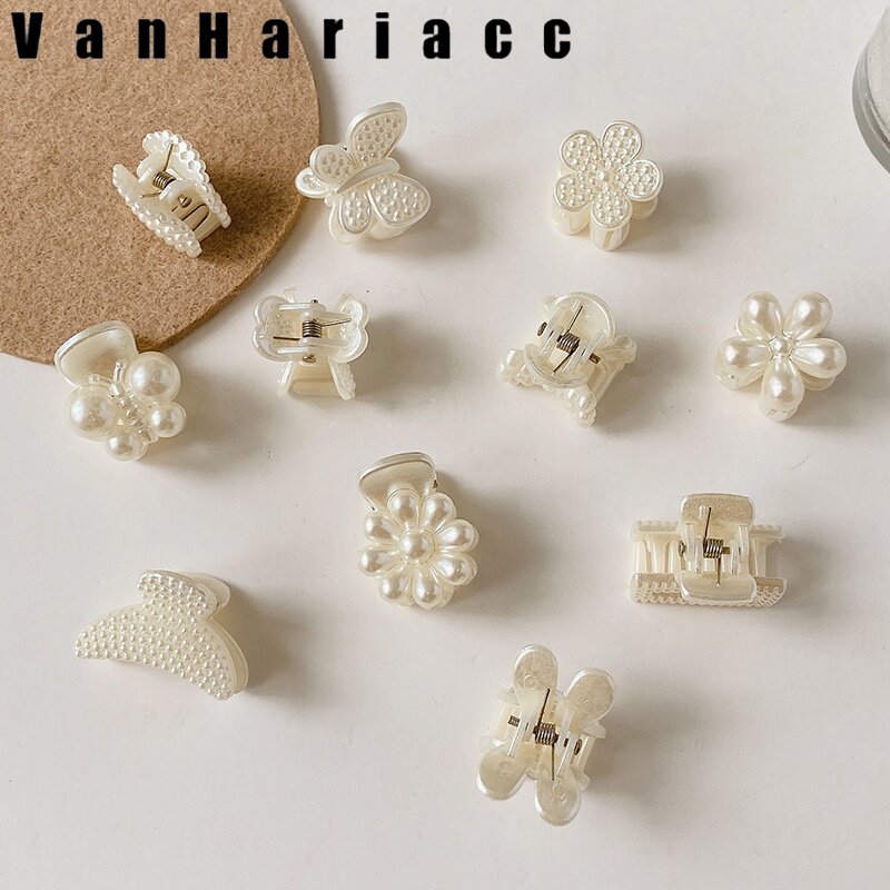 Vintage Style Small Pearl Hair Clips