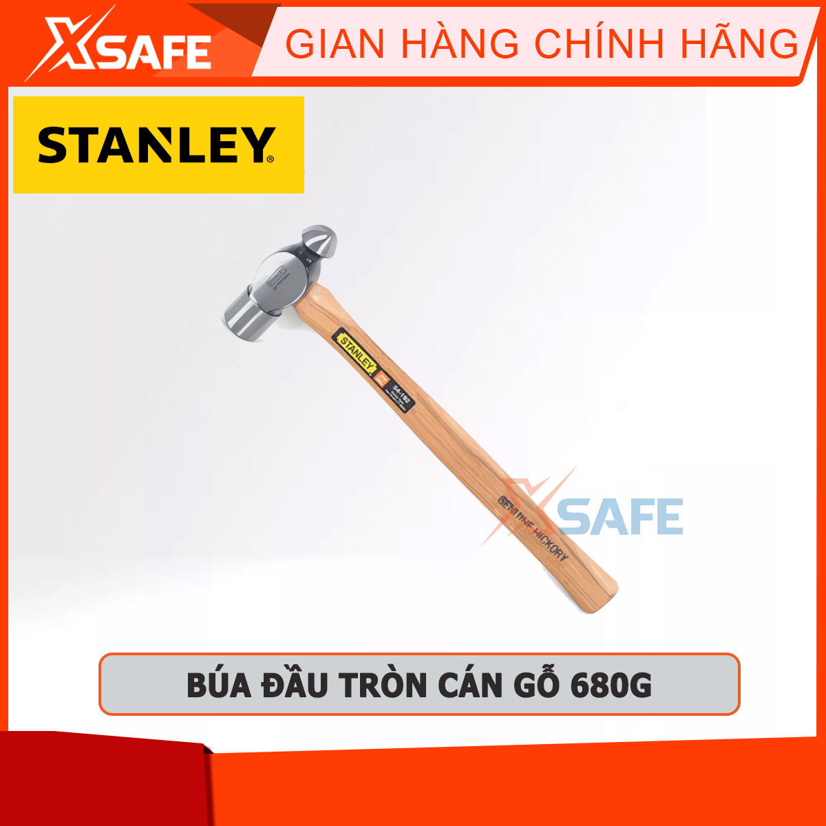Búa đầu tròn, cán gỗ 680/ 24oz