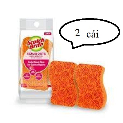 Cọ rửa hạt nổi không trầy Gói 2 miếng, 3M