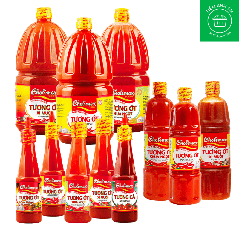 Tương cà, tương ớt Cholimex chai pet các loại