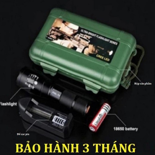 Đèn Pin Siêu Sáng 3 Chế Độ -Đèn Pin Siêu Sáng 3 Chế Độ  siêu sáng