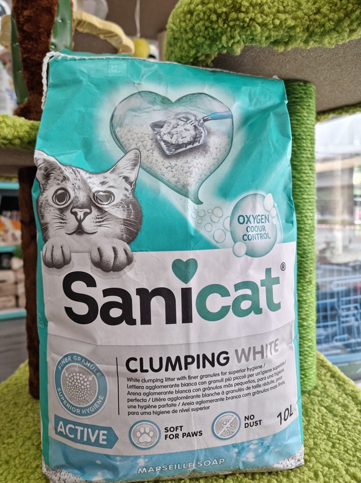 Cát Vệ Sinh Mèo Sanicat Bentonite Đất Sét 10L