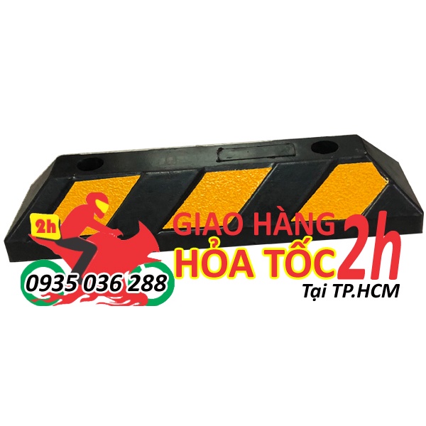 Cục chặn bánh xe cao su nguyên chất 100%