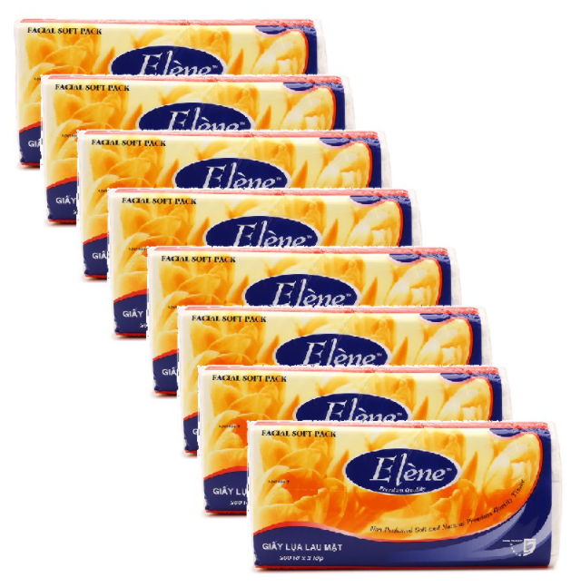 Combo 8 gói khăn giấy elène gói 260 tờ