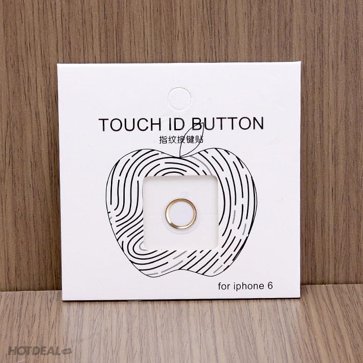 Miếng dán nút Home Touch ID Home dành cho iphone - Có hỗ trợ cảm ứng vân tay - Viền vàng  2 màu đen & trắng