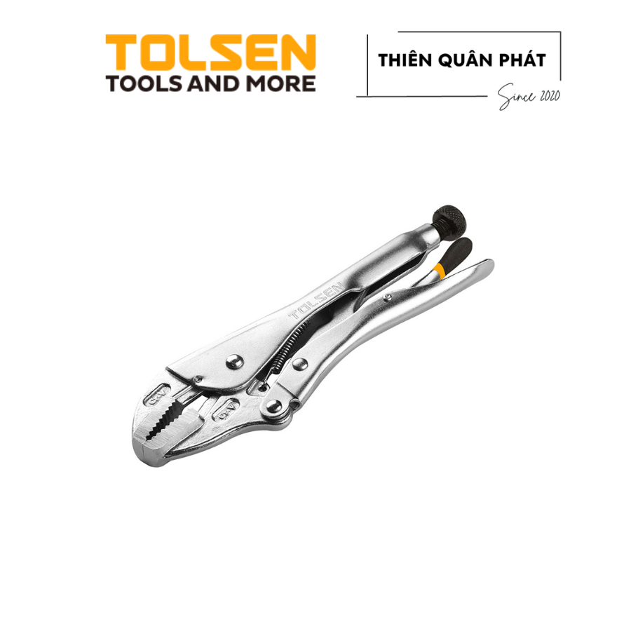 Kềm bấm cứng Tolsen 10048 miệng thẳng kích thước 250mm, được làm từ thép Cr-V cứng, độ mở tối đa 50mm