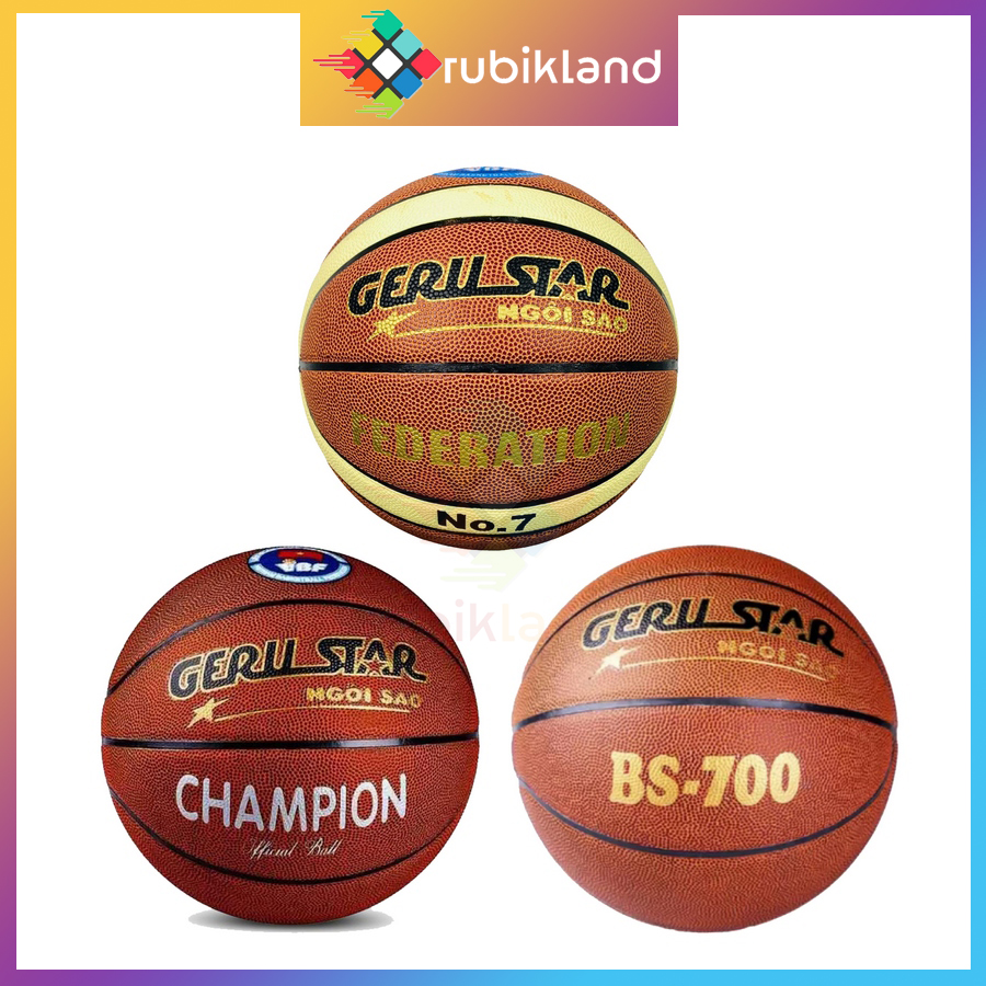 Banh bóng rổ size số 7 da pu cao cấp gerustar federation champion pvc bs700 chính hãng 100% đồ chơi thể thao