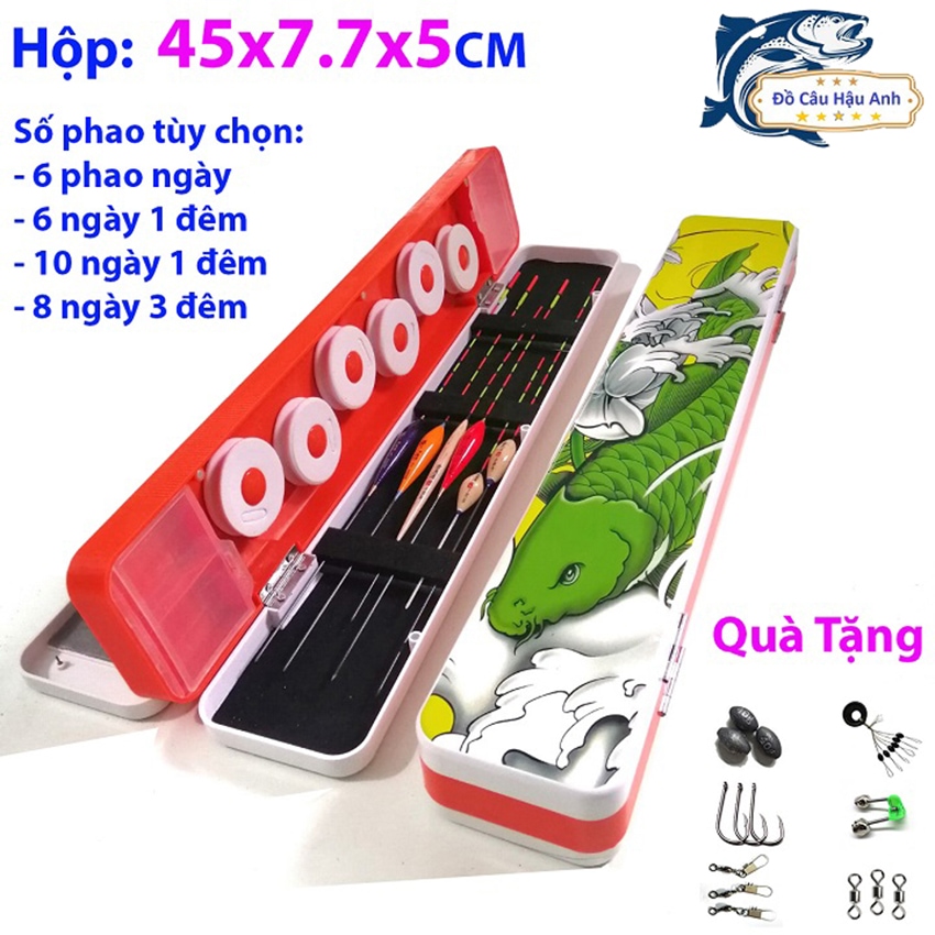 Hộp đựng phao câu cá đa năng hộp phao cá chép HP3 Hậu Anh FISHING  hộp phao câu đài kèm phụ kiện