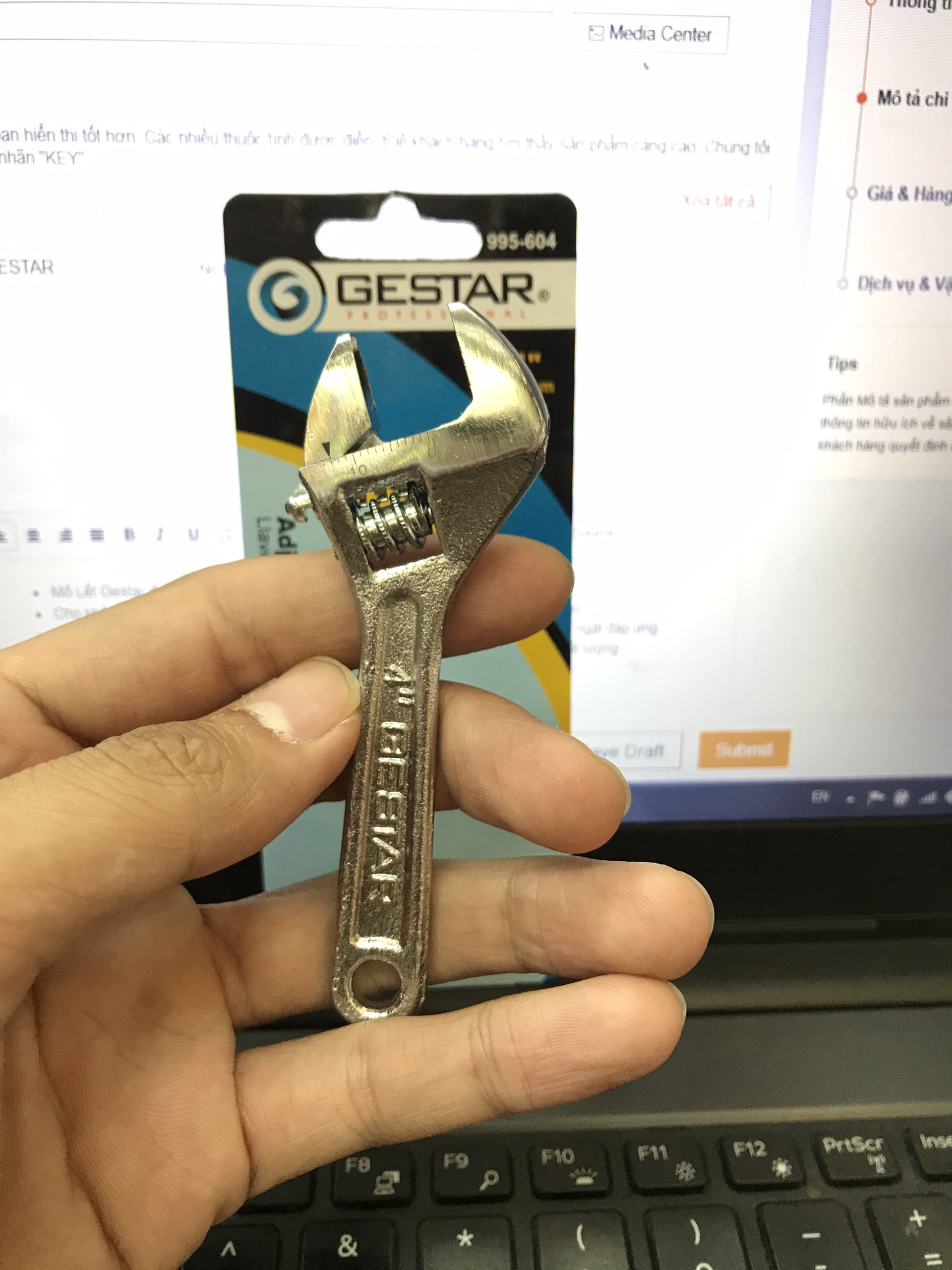 Mỏ lết 4 inch gestar 995-604
