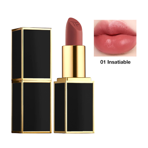 Son T.o.m. Ford Lip Color Matte số 01 Insatiable màu Hồng Cam Đất thỏi fullbox 3gr của Bỉ