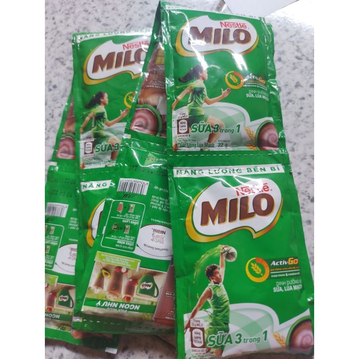 Set 5 gói Milo x 22g - Sữa bột Milo thức uống lúa mạch Nestle sữa bột ca