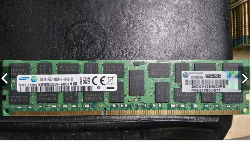 Ram server ddr3 8gb ecc reg bus 1333 /10600r