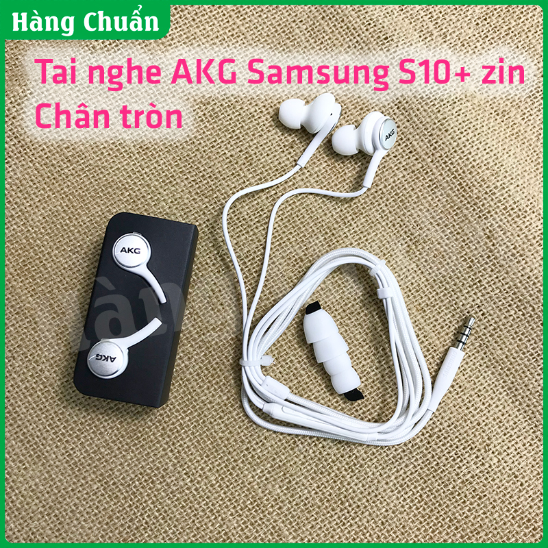Hàng Chuẩn - Tai nghe akg Samsung zin chính hãng màu trắng bóc máy s10 chân tròn 3.5 cho s6 s7 s8 s9 note 5 6 7 8 9 A5 A7 Huawei xiaomi oppo iphone 4 5 5s 5c 6s plus