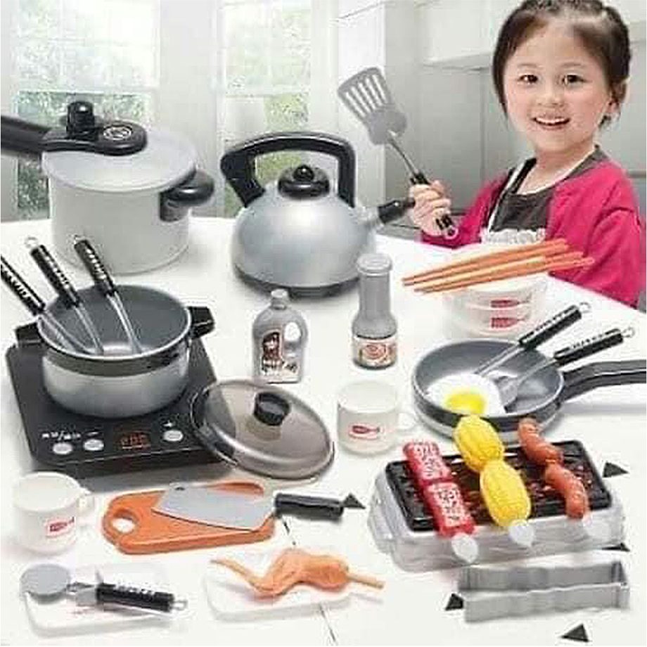 Bộ đồ chơi nấu ăn 36 món cho bé bộ đồ chơi nấu ăn mini bộ đồ chơi làm bếp cho bé đồ chơi làm bêp đồ làm bếp cho bé.