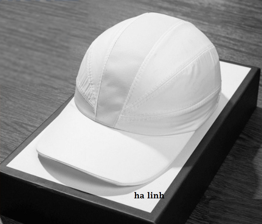 Mũ Lưỡi Trai Mẫu Mới - Nón Son Vải Dù Trắng Phối Da Dài Không Chóp hàng Tem 7 Màu Thời Trang Cao Cấp