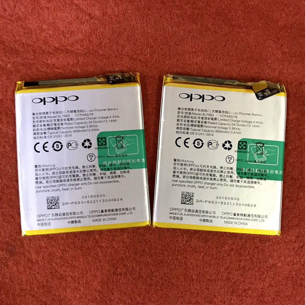 Pin oppo f9/blp683/p681 zin mới bh 6 tháng