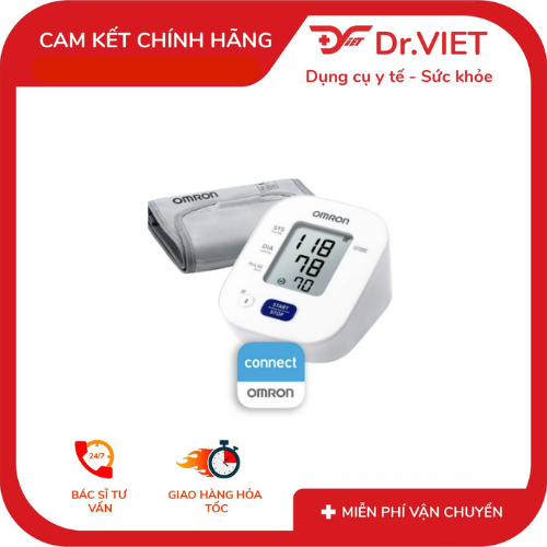 Omron Hem‑7142T2 Upper Arm Blood Pressure Monitor Connects to Bluetooth with Intellisense Technology, Stores Quick and Accurate Measurement Results, and Detects Abnormal Heart Rhythms.