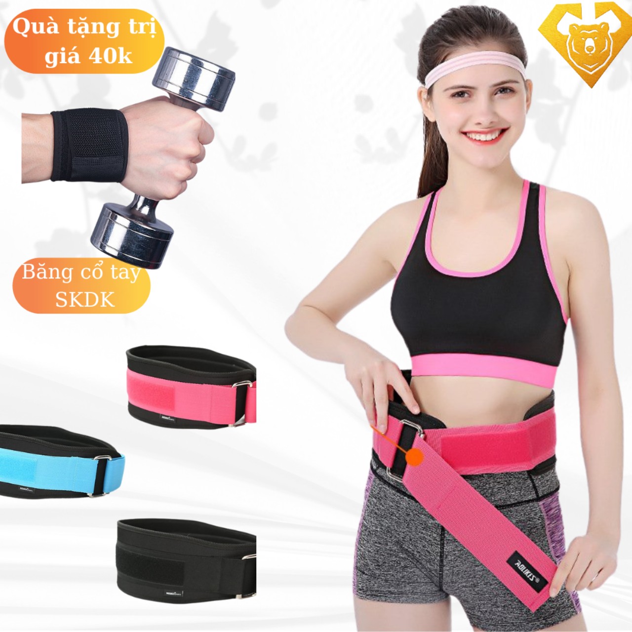 Đai Lưng Tập Gym AOLIKES - Đai Lưng Nâng Tạ Tập Thể Hình cho Nam Và Nữ