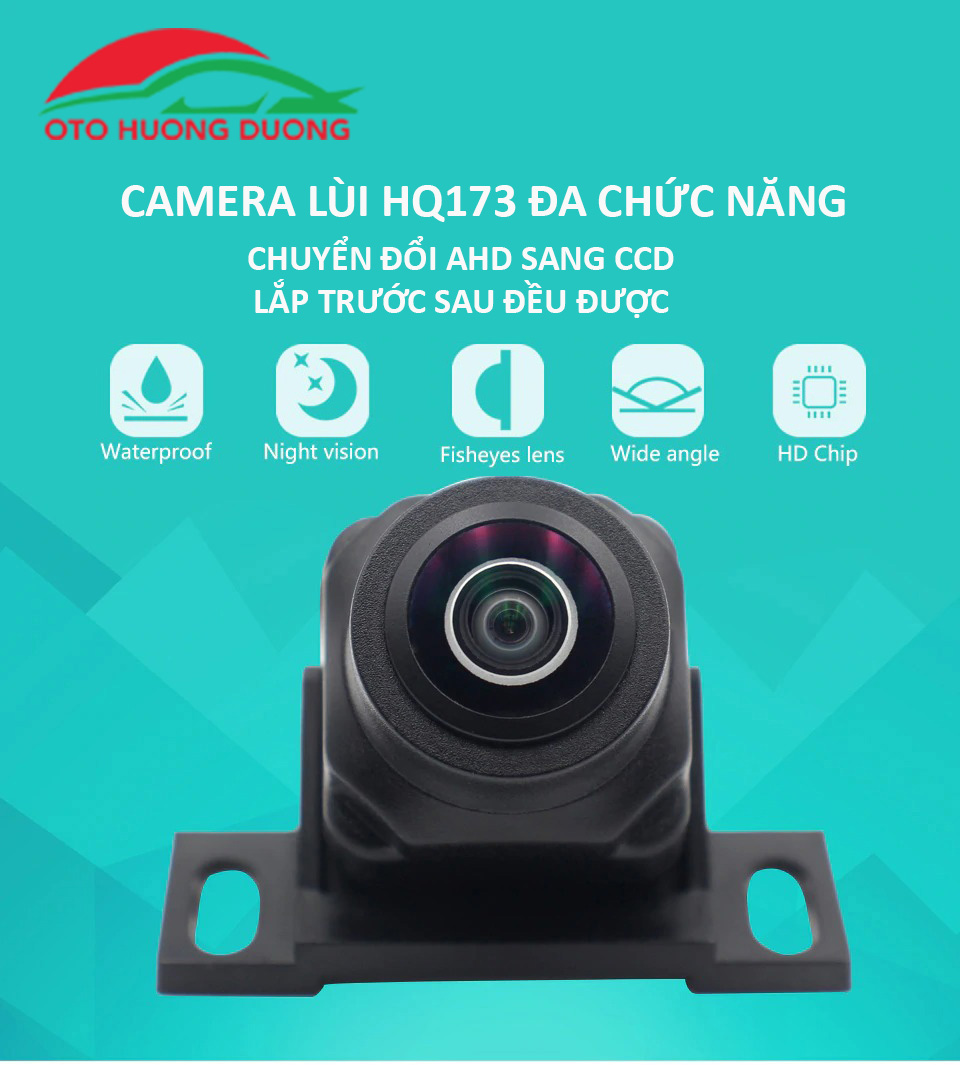 Camera ô tô hq173 đa chức năng chuyển đổi ahd/ccd