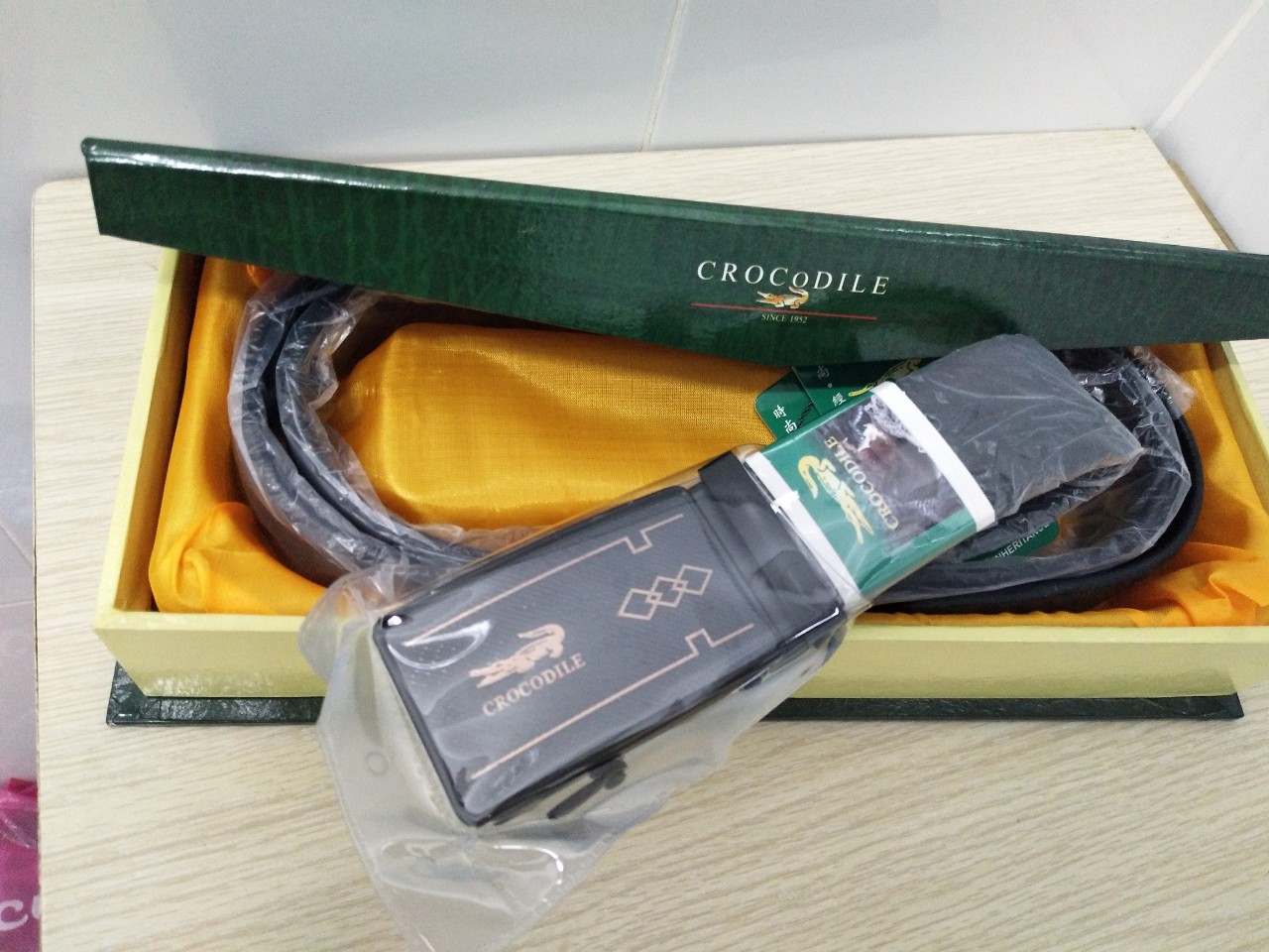 [HCM]Dây Nịt Thắt Lưng Nam Cá Sấu Full Hộp - Nịt Cá Sấu Nam Cao Cấp Giá Sỉ