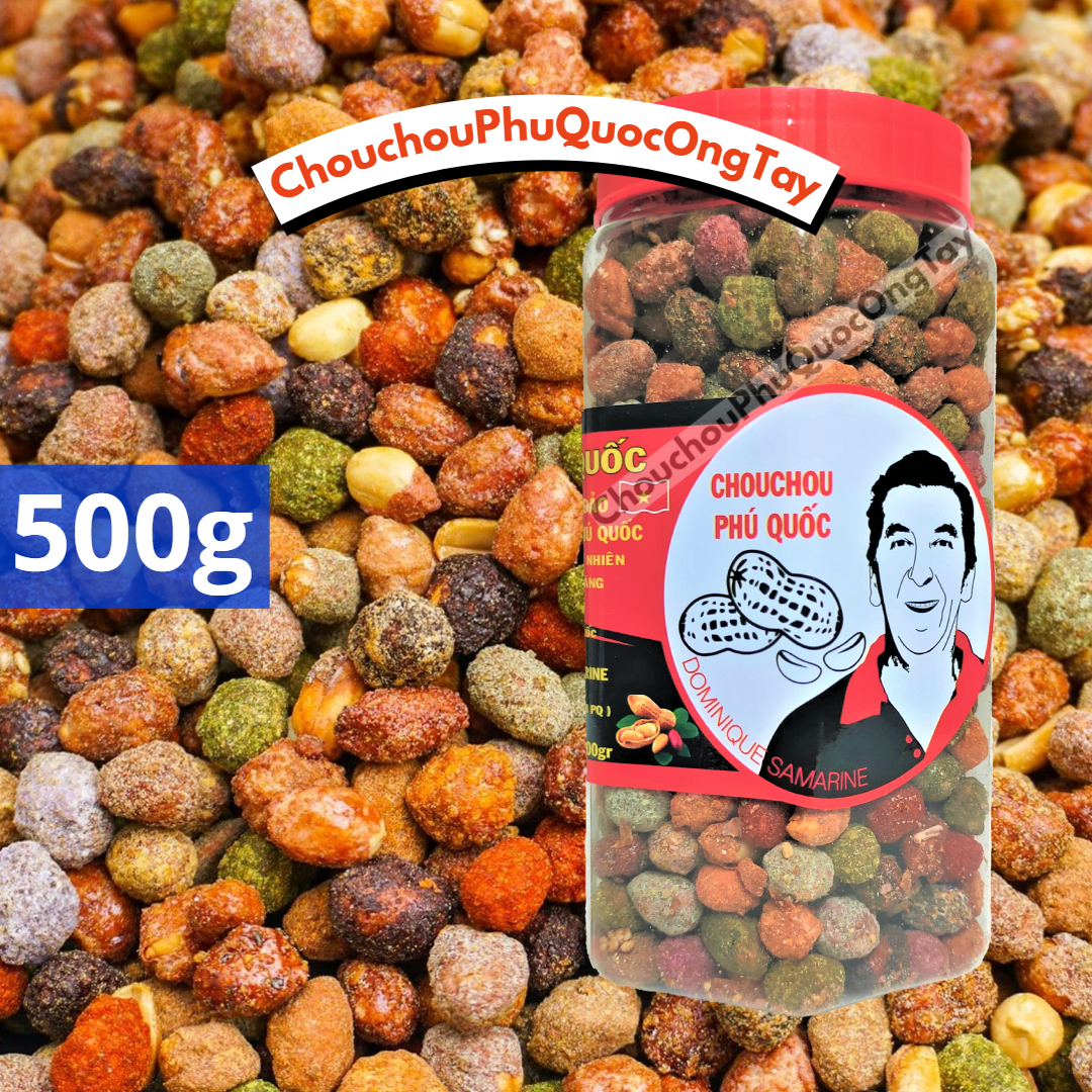 (Hũ 500g) Đậu phộng 30 vị CHOUCHOU PHÚ QUỐC ÔNG TÂY