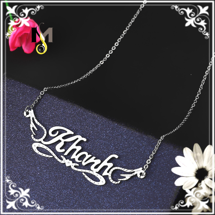 DÂY CHUYỀN INOX TÊN KHANH, VÒNG CỔ CHỮ KHANH - Sáng đẹp, không đen, không rỉ