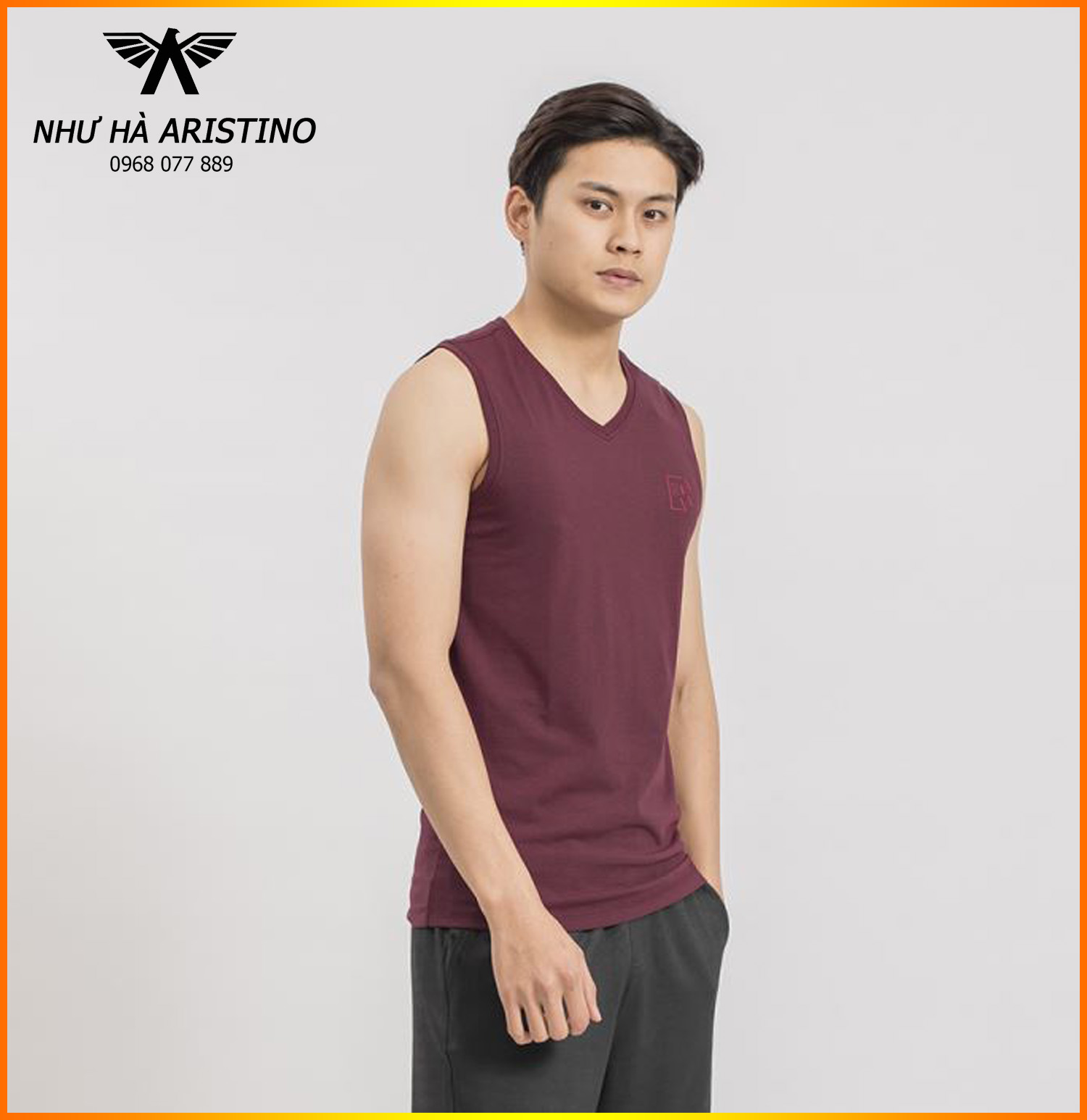 Áo Ba Lỗ Aristino ATT011s9 Slim 4 Màu có S/M/L/XL
