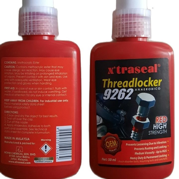 Keo khóa ren, chống tháo bulong threadlocker 9262 - x'traseal, malaysia