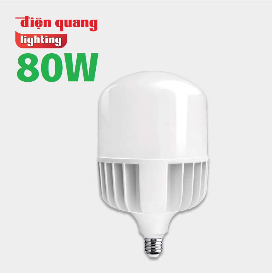 Bóng đèn rạng đông điện quang 80w led bulb trụ e27 chip led