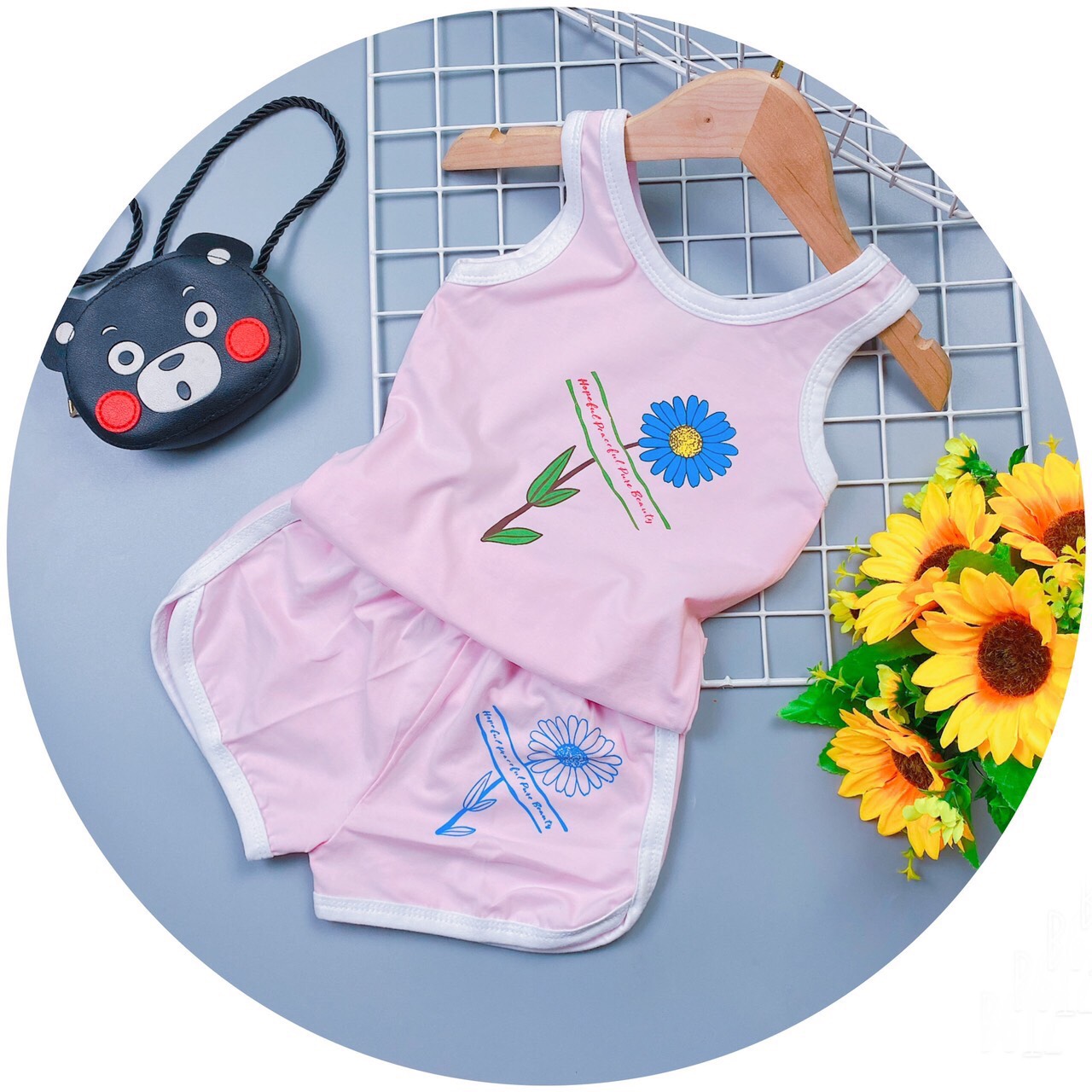 Đồ bộ bé gái size đại từ 21kg-36kg thun cotton mát, xinh xắn