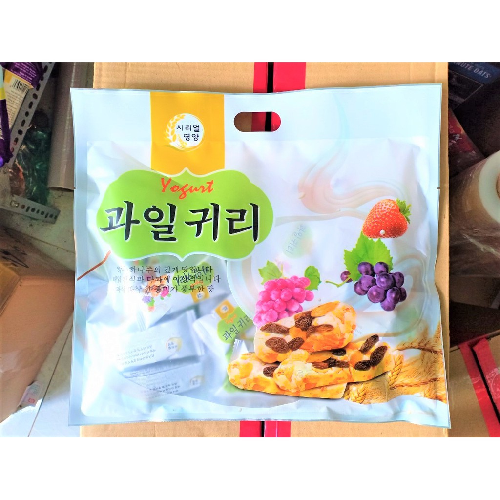 [Tết 2022]Bánh yến mạch sữa chua Hàn Quốc 400g - bánh yến mạch giảm cân - đồ ăn vặt