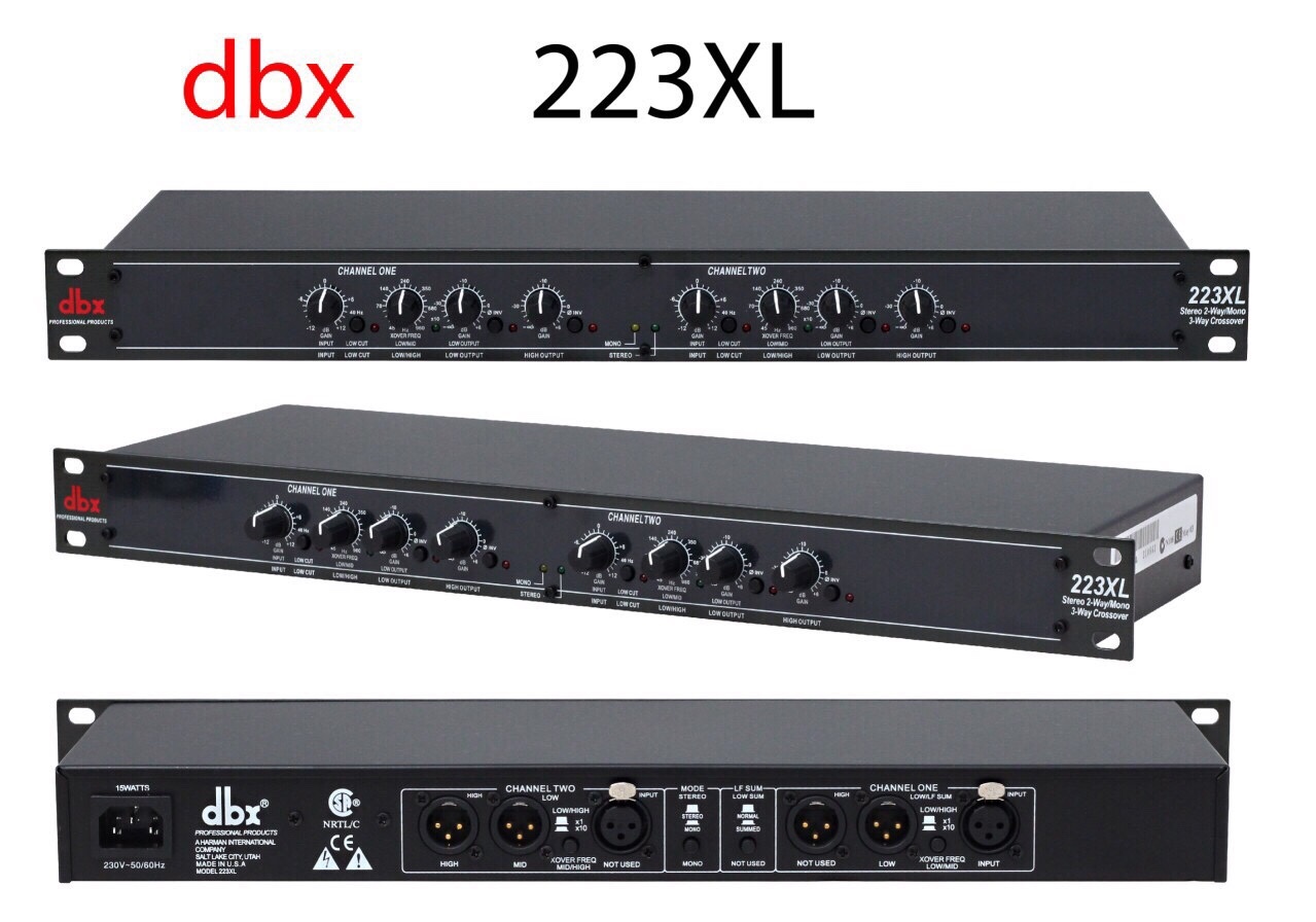 Thiết bị chỉnh âm crossover dbx 223xl