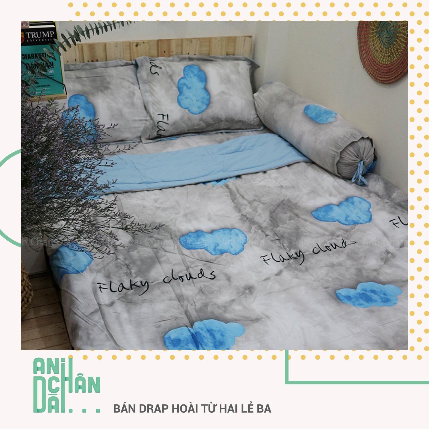 Bộ ga gối cotton đũi hàn quốc - acd 011