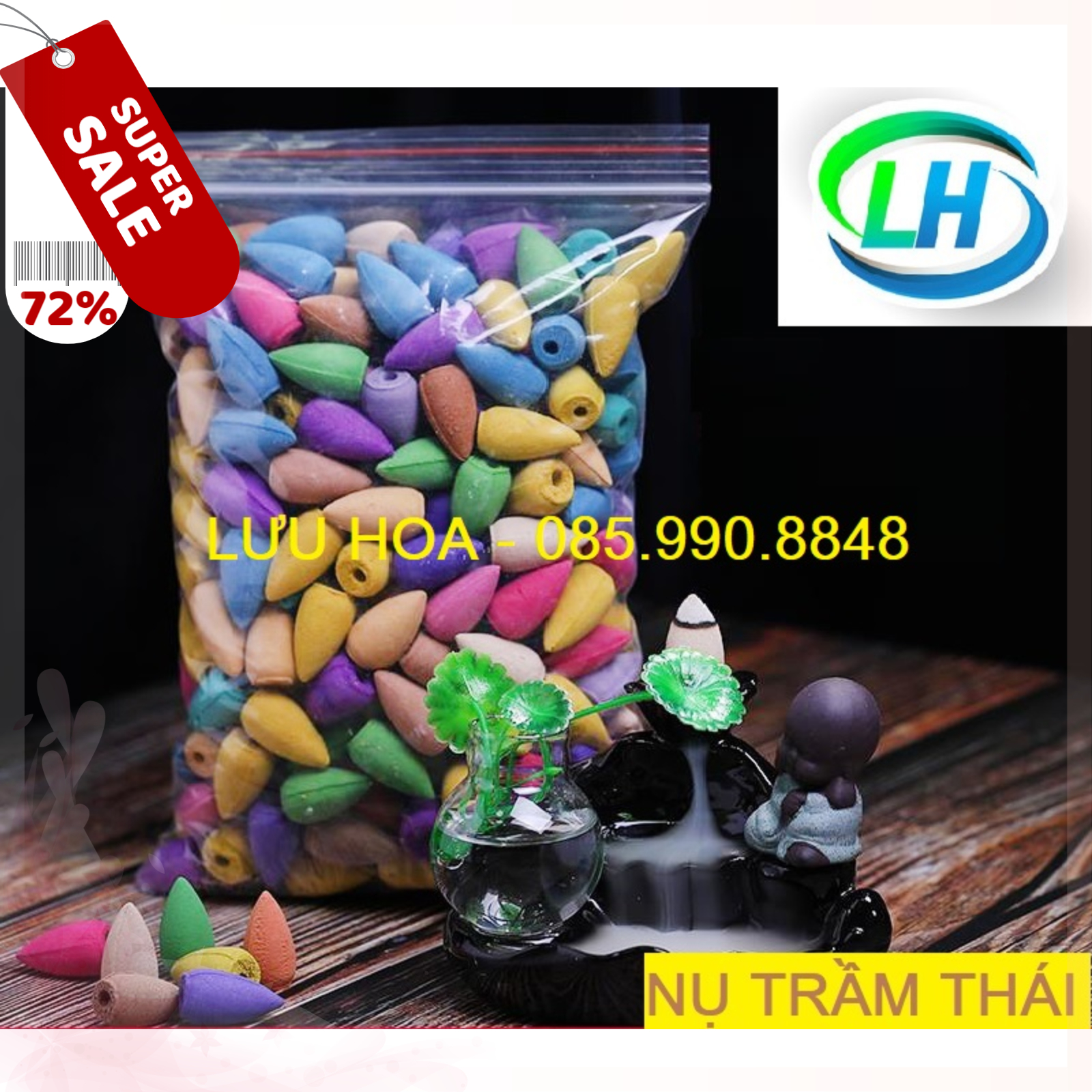Trầm hương [XẢ KHO CẮT LỖ], nụ trầm hương khói ngược - Hương rất thơm, hương thơm tự nhiên từ các loài hoa