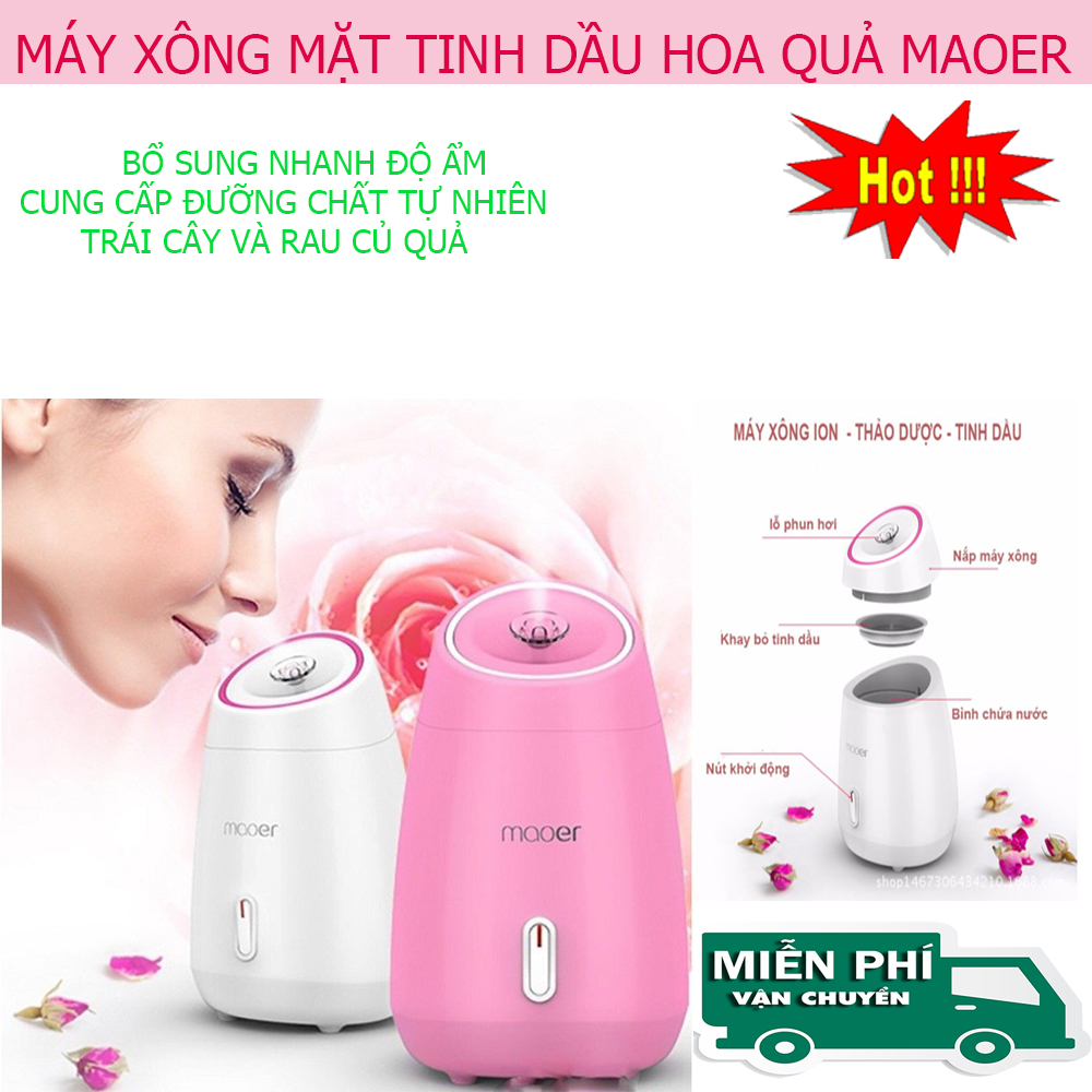 Máy Xông Hơi Mặt, Hiệu quả nhanh sử dụng với hoa quả tự nhiên,giúp da sáng hơn,căng mịn hơn.MUA NGAY + TẶNG 01 MÓC DÁN ĐT