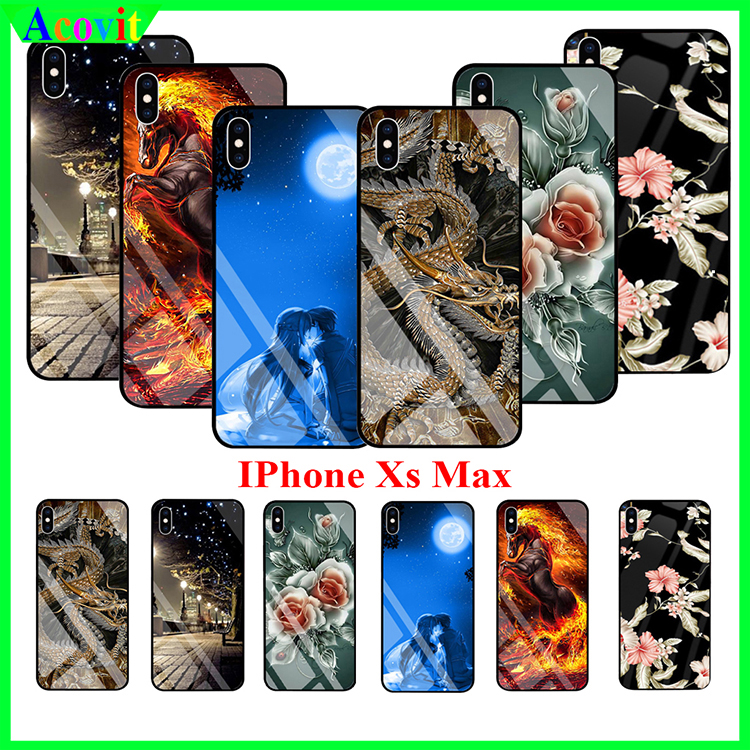 " ỐP lưng IPHONE XS MAX  kính 3D "_Kiểu dáng sang trọng, mặt kính siêu nét chống bẩn, chống bụi_ Hình ảnh sắc nét, Không mờ