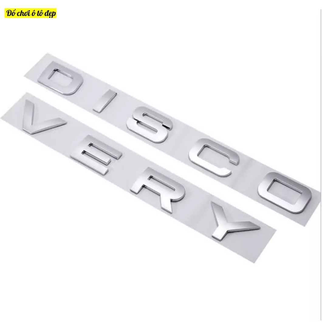 Tem Chữ Nổi 3D Discovery Trang Trí Ô Tô