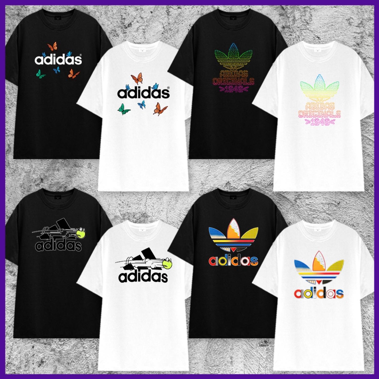 Áo Phông Adidas Áo Thun Adidas Adidass Áo Bướm Adidas In Hình Nghệ Thuật Hot trend 2022 - WolferStore
