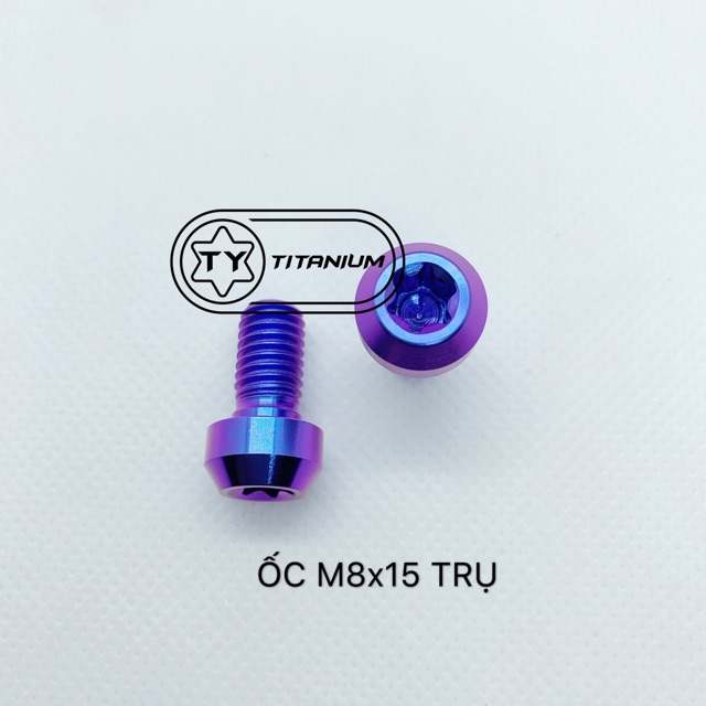 Ốc titan gr5 8li15 8ly15 trụ gắn số gãy các dòng xe