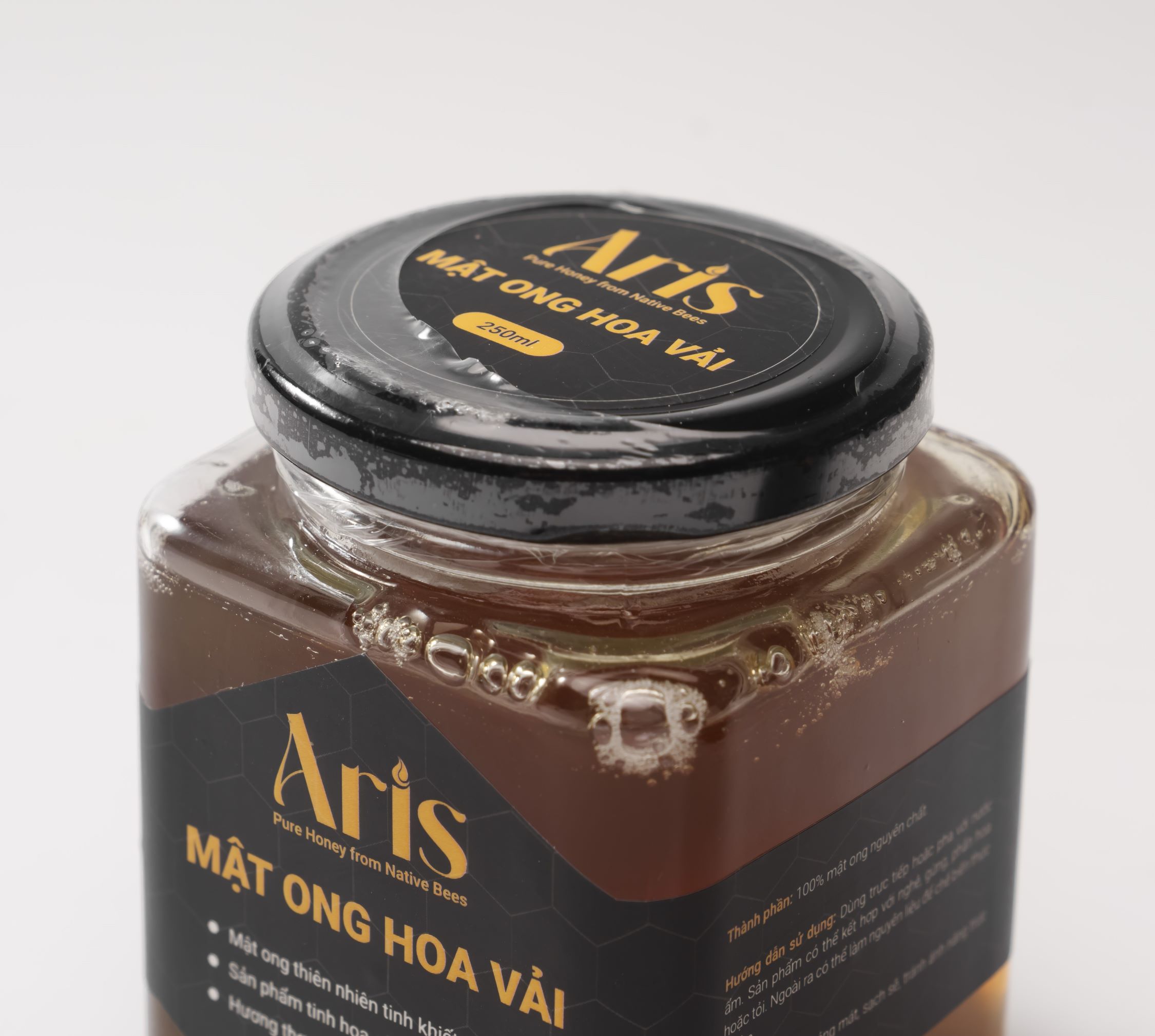 Mật ong hoa vải nguyên chất aris 500ml